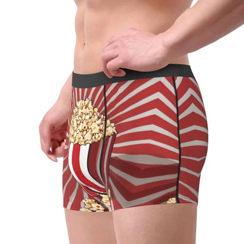 Popcorn Print Mens Underwear,Boxer Briefs for Men Pack, Mens Boxer Briefs4