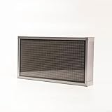 NbgrvB Orologio da parete WiFi da 20,3 cm con display pixel, ticker in tempo reale e criptovaluta, stazione meteo, home office, display digitale dell'ora