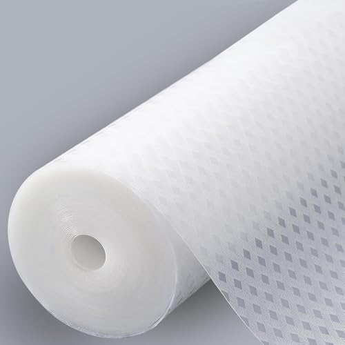 FxlStelrion Protector Cajones Cocina 45x600cm, EVA Alfombrillas de Cajón Reutilizables Antideslizantes, Recortable Protector Mueble Fregadero y Muebles Cocina