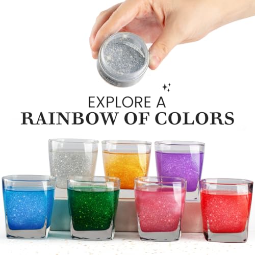 Dazzle Dust Edible Glitter Sprinkles for Cake Decorating, Drinks, Cookie, Icing, Dessert Decorations, Sparkly Luster, Food-Grade, Vegan, Gluten Free, Kosher, Bulk 10g, Silver