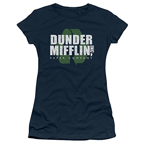The Office Comedy Sitcom TV Series NBC Recycle Mifflin Juniors Sheer T-Shirt Tee image 2