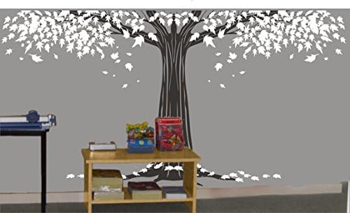 Wall Decal Stcker Decals Decor Bedroom Room Vinyl Romoveralble-six Big Birch Tree with Flying Birds Trees Buds Home