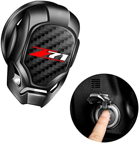 Yuanxi Electronics for Z71 Chevy Silverado Colorado Car Engine Start Button Cover General Motors Ignition Switch Decorative Cover, auto Interior Ignition Accessories