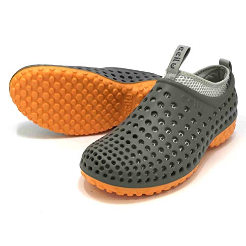 [チル] スリッポン レディース グレー 22cm スニーカーサンダル 超軽量 コンフォート 丸洗いできる