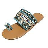 Nevera Women Boho Flip Flop Sandals for Women Artisanal Sandals Toe Ring Flip-Flops Handmade Greek S
