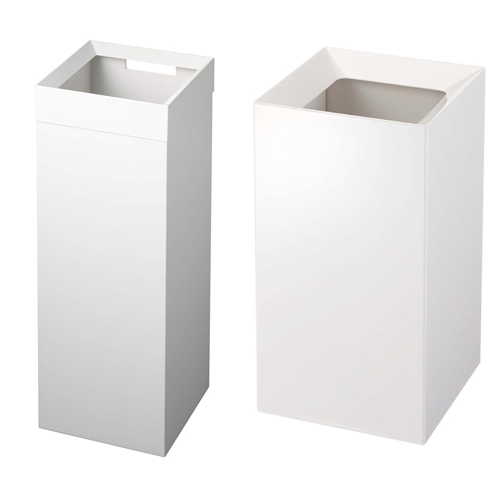 YAMAZAKI Alloy Steel 4488 Tall 27 Liter & ABS Plastic 10 Liter Trash Cans