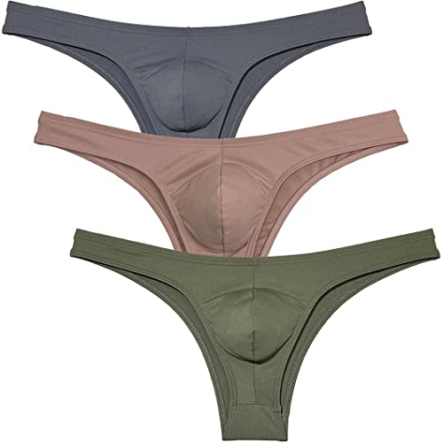 Men's Cheeky Briefs Skin Feel Skimpy Underwar Skimpy Half Cut Bikini Briefs Hipster Male Lingerie