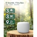 Babelio White Noise Sound Machine for Adults Kids Baby, Mini, 15 Non-looping Sounds, Timer, Memory Function, Easy to Pocket and Travel White - Image 2