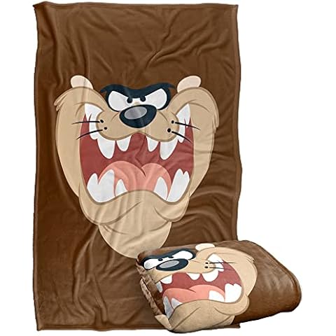 Looney Tunes Taz Face Blanket by LOGOVISION Cover