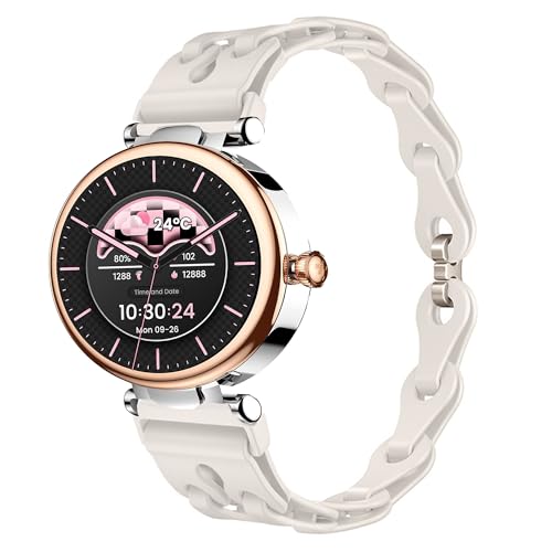 Lamshaw (�����V���[) TOZO S8�p�o���h 18mm 22mm �L�k���V���R����������p�X�g���b�v TOZO S8�AS6�AS5�AS3�X�}�[�g�E�H�b�`�ɑΉ� (�x�[�W���A18mm�T�C�Y�̃o���h)