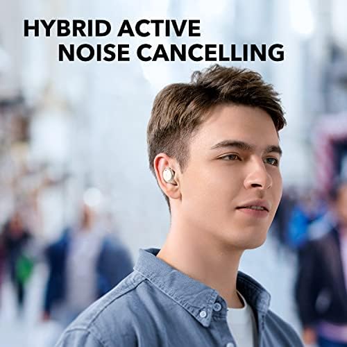 Soundcore by Anker A3i Noise Cancelling Earbuds, Deep Bass, Hybrid ANC, AI-Enhanced Calls with 4 Mics, 36H Playtime with Fast Charging, Bluetooth 5.2 Earbuds, 22 Custom EQ, Transparency Mode