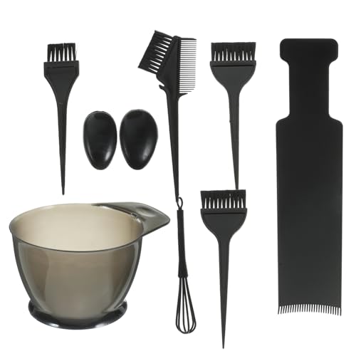 Housoutil Kit Tintura Capelli Con Pennello e Pettine Rigido e Flessibile Per Applicazione Uniforme Accessori Professionali Per Colorazione Radici e Schiariture Fai Da Te Leggero e Facile