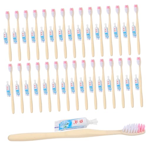 Brosse à dents de voyage jetable emballage individuel avec dentifrice pour kit de courtoisie