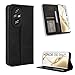 Produktbild Fitudoos Handyhülle für Honor 200 Pro Hülle Leder, Premium Leder Klapphülle [Kartenschlitzen] [Magnetverschluss] [Standfunktion] [Anti-Fall] [Anti-Kratzer] - Schwarz