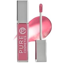 Pure Illumination Light-Up Lip Gloss with LED-Lit Applicator Brush + Side Mirror, Non-Sticky, Moisturizing Hydrating Lip Glosses with Lanolin, Jojoba Oil, Vitamin E, Girl Crush