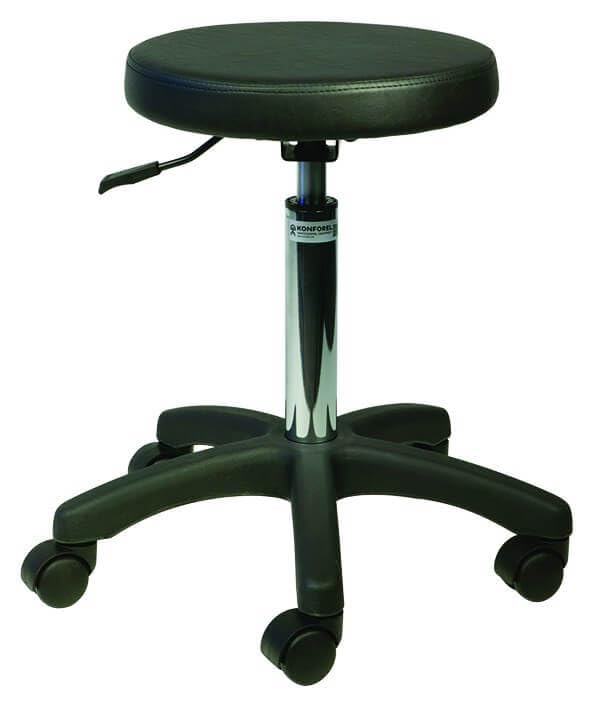 Tabouret Taka réglable de 55 à 75 cm pour bacs à shampoing eco