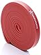 BODYMATE Fitnessband 208 cm, elastisches Widerstandsband aus Naturlatex, trainiert Kraft, Ausdauer, Koordination, Flexibilität UVM., für Anfänger & Profis, in Rot