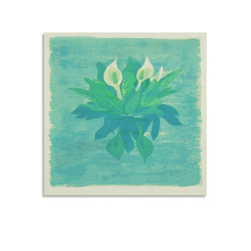 ���R�@�΁u��ɍ炭�v ���i��|�X�^�[ �G��̍�i ���� �G �L�����o�X ���r���O���[�� �Q�� ��� �p�l��16x16inch(40x40cm)