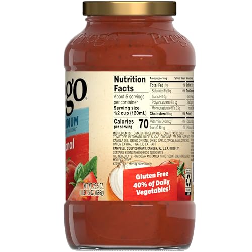 Image of Prego Traditional Lower Sodium Pasta Sauce, 23.5 oz Jar