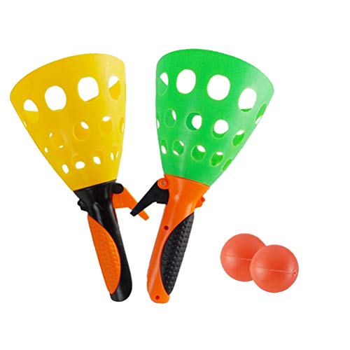 Racchette Palla al Cesto Clicca e Prendi Click And Catch Ball Game Racchette Lancia Palle Lancia Palline Gioco Palla al Cesto Acchiappa la Palla Set 2 Racchette 2 Palline Basket Racchette Pop & Catch