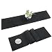 SHACOS Runner da Tavolo Nero Corridori Tavolo PVC Tessuto Vinile Plastica bambù Tovagliette Runner per Cucina Domestica Decorazione 30X180 cm