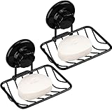 ARCCI Bar Soap Holder for Shower Wall, Stainless Steel Strong Vacuum Suction Cup Shower Soap Dish, R