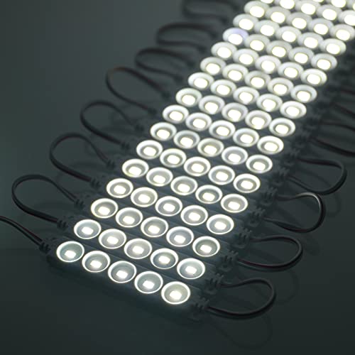 Image of Q QINGCHEN 24V LED Module White 6500K 5 LEDs 1.2W Waterproof Decorative Back Light for Letter Sign Advertising Signs with Tape Adhesive Backside (200pcs Package)