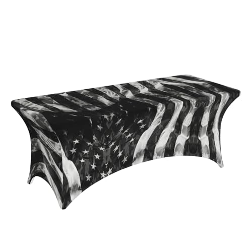 Housse de table rectangulaire en élasthanne imprimé camouflage