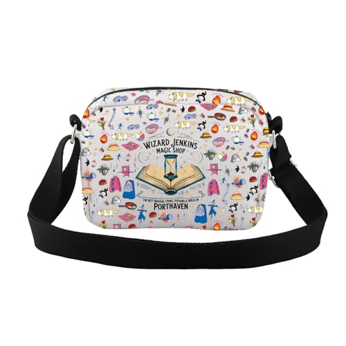 CMNIM Anime Inspired Crossbody Bag Anime Lover Gifts Fire Demon Gift Wizard Jenkins Magic Shop Crossbody Purse 5