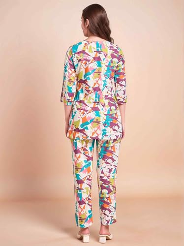 Image of RICHIK Women's Co-ord Set|Kurta Set for Women|Printed Kurta with Pant|Co-ord Set