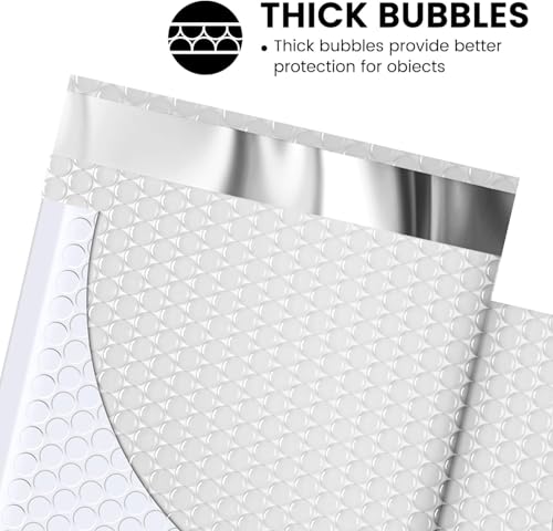 Image of Fuxury Bubble Mailers 6x10 inch White Padded Envelopes 9600 Pack Bulk Strong Adhesion Full Pallet of Padded Mailers Thick Bubble Envelopes for Small Business Mailing Small Items,Jewelry,Makeup