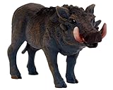 Gemini&Genius Warthog Toy, Safari Animal Figure, Warthog Figurine, Wildlife Action Figure, Great Play Toy, Collection, Cake Topper, Storytelling Prop and Room Decor for Kids