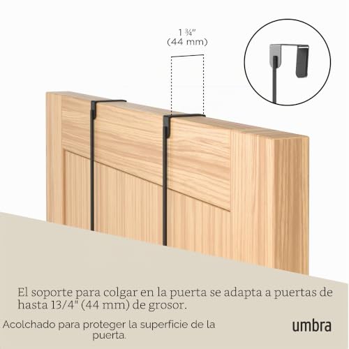 Umbra Estique colgador de entrada negro para ordenar bufandas 5