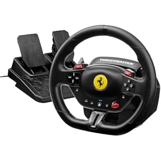 Thrustmaster T98 Racing Wheel and Pedal Set for PS5, PS4 & PC – Officially Licensed by Ferrari, Gaming Steering Wheel, Driving Wheel Set