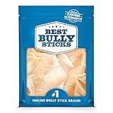 Best Bully Sticks Prime Thick-Cut Cow Ear Dog Chews (12 Pack) Sourced from All Natural, Free Range Grass Fed Cattle with No Hormones, Additives or Chemicals - Hand-Inspected