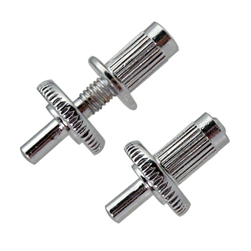 2 pinos de reposição de ponte de guitarra prata 4 mm para guitarra elétrica Gibson Les Paul LP