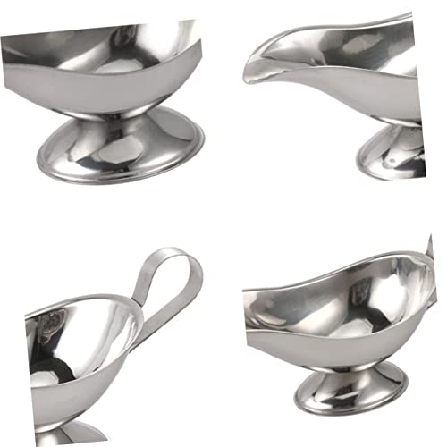 SHOWERORO Pratos De Molho De Aço Inoxidável Servidor De Molho De Salada Molheira De Metal Molho Derr