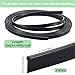 GORGECRAFT 16.4 Feet Black Car Moulding Strip PVC Universal Self Adhesive Scratch Proof Automotive Side Body Chrome Decorative Door Window Dashboard Line Trim for Cars Interior Supplies