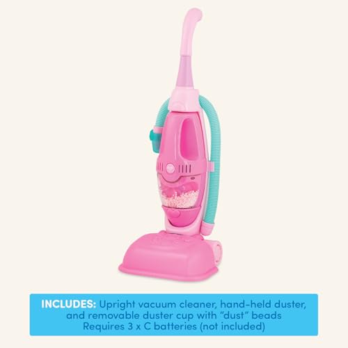 Image of Battat Play Circle Toy Vacuum, 2-in-1 Home Neat Home with Sound, Playset