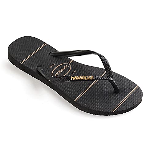 Havaianas Slim Logo Metallic Fine Lines 33/34