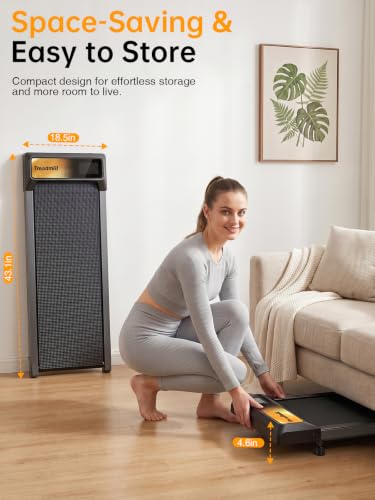 Walking Treadmill Pad with Adjustable 8% Incline for Home Office
