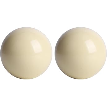 MAGT Billiard Ball White Pack of 2 Billiard Table Snooker Pool Play Ball Resin White Billiard Balls Professional Standard 5.72 cm Billiard Ball Billiard Ball