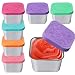 Produktbild PORFOYO Snackbox Edelstahl 6er-Pack, 180ml Soßen Behälter, Vorratsdosen Mit Deckel Klein, Praktische Küchensoßendose Für Salatdressing & Snacks, Auslaufsichere Snackboxen, Kompakte