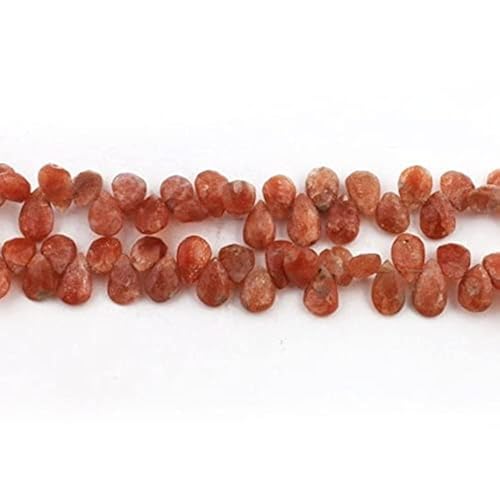 Pierre de soleil en goutte d'eau pour ateliers de création de bijoux - 2