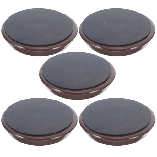 Alipis Lot de 5 Coupelles Antidérapantes en Plastique 175 pour roulettes de Meubles Protections de Sol pour Tapis Butées Silencieuses Adaptées aux Chaises et Canapés Accessoire de