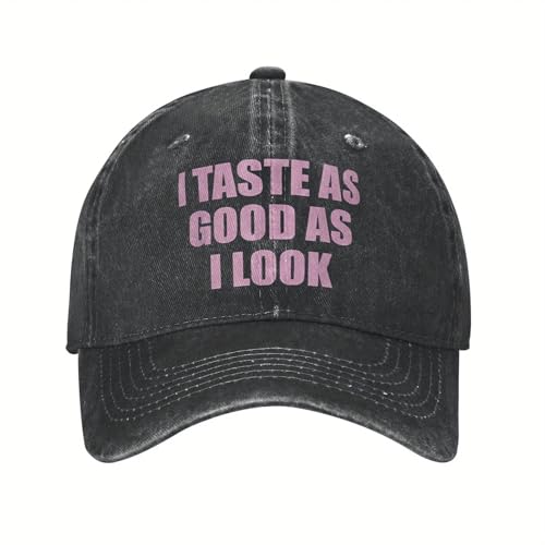 YRGSJK Gorra clásica de béisbol Que Sabe Tan Bien como me Veo Vaquera Vintage Lavado Casual Unisex Adult Adult Ajustable para Acampada al Aire Libre Senderismo