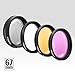Polaroid Optics 67mm 4-Piece Filter Kit Set [UV,CPL, Warming,& FLD] includes Nylon Carry Case – Compatible w/ All Popular Camera Lens Models