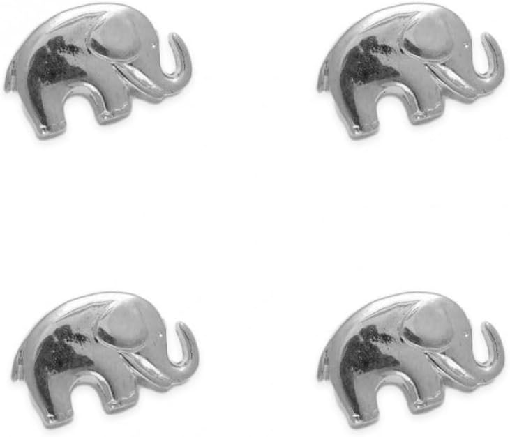 Metal Elephant Buttons Suitable for Dressmaking - Size 20mm - Sold in Packs of 50