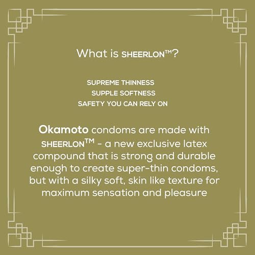 Image of Okamoto Condom | Ultra Thin Condoms for Men | Thinnest Premium Snug Fit Condoms | Made In Japan | 0.03 mm thin | 003 Realfit (3 Pcs Pack)