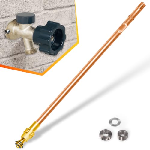 123-0094 Stem Assembly Replacement fit for Prier 500 Series Mansfield Style Wall Hydrants Sillcock, 14-inch Overall Length, 10-inch Hydrant Frost Proof Faucet Model